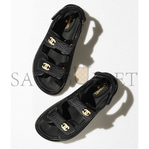 Ch*el sandals knitwearblack g35927 x56555 94305