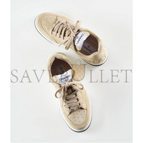 CHANEL SNEAKERS SUEDE CALFSKINBEIGE G39225 X56651 0P433