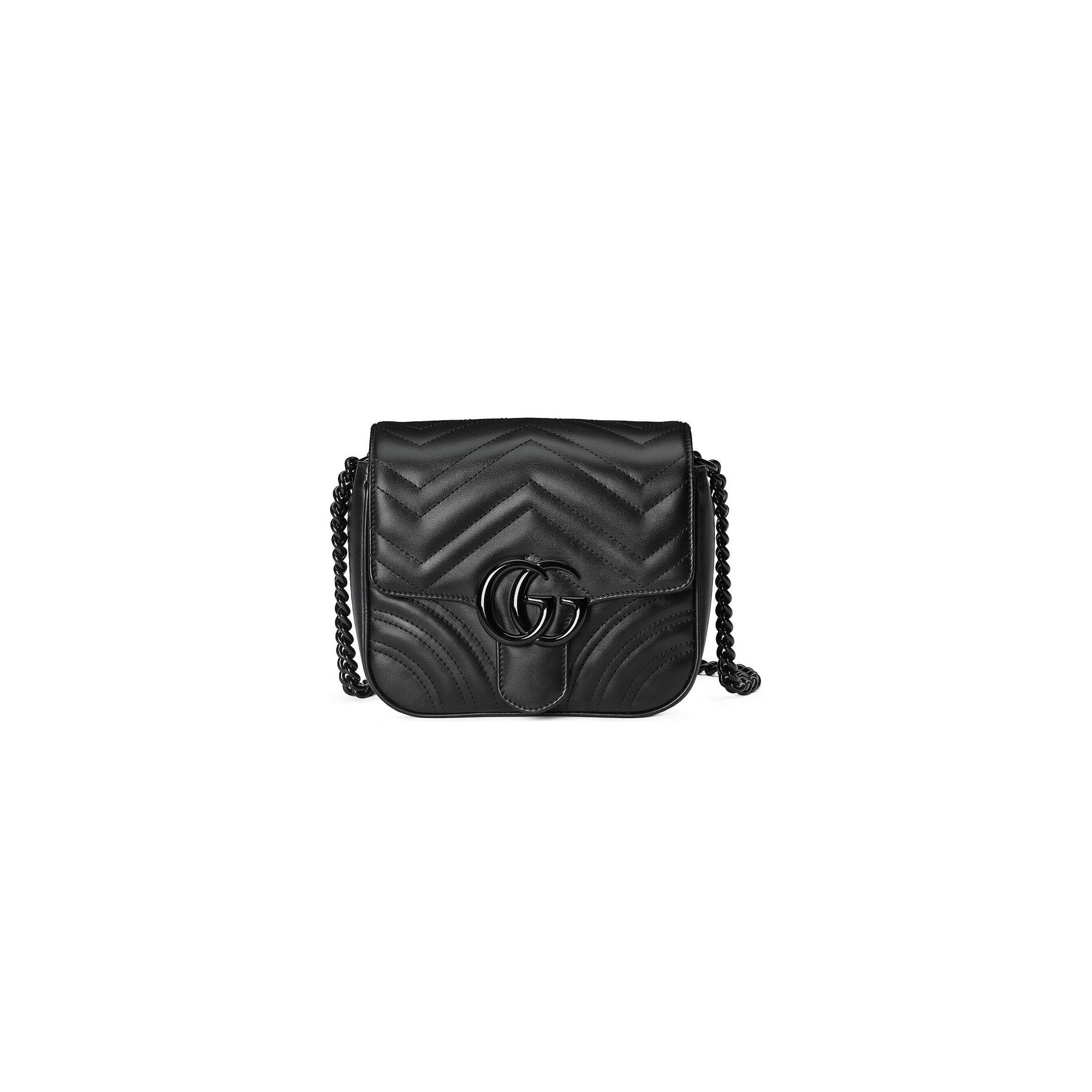 G*u*i gg marmont matelassÉ shoulder bag 739681   (18*15*8cm)