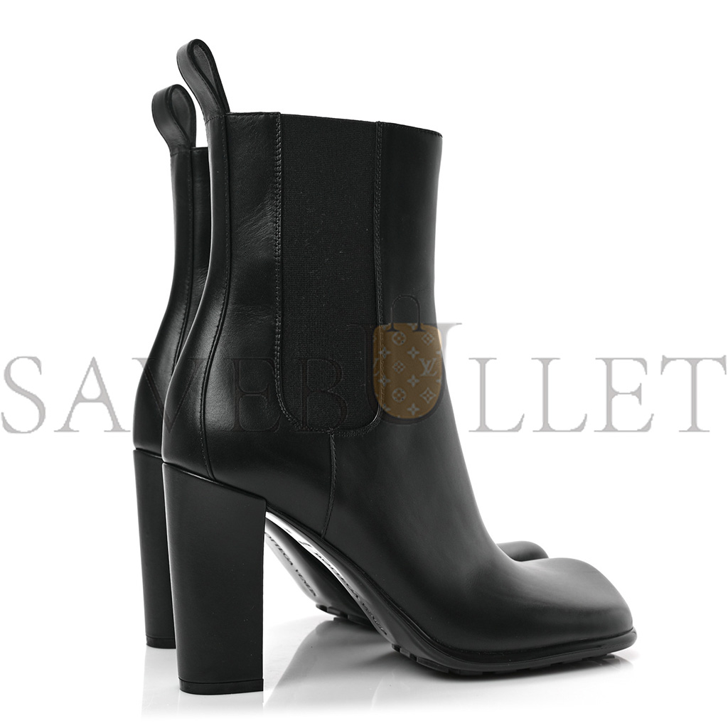 BOTTEGA VENETA CALFSKIN STORM CHELSEA BOOTS 41 BLACK