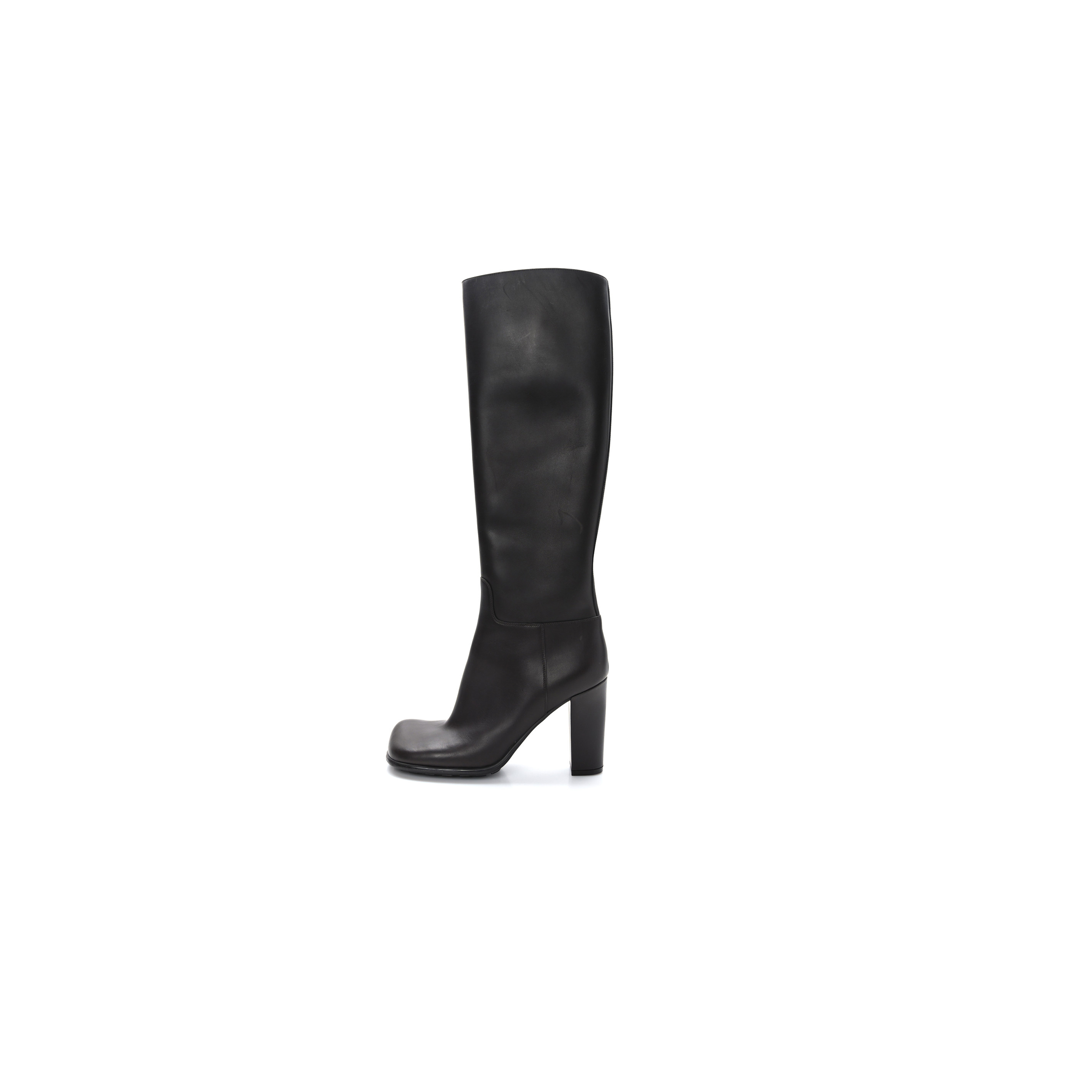 BOTTEGA VENETA CALFSKIN STORM KNEE HIGH BOOTS 39 FONDANT