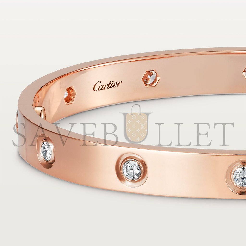 CARTIER  LOVE BRACELET, 10 DIAMONDS B6070217