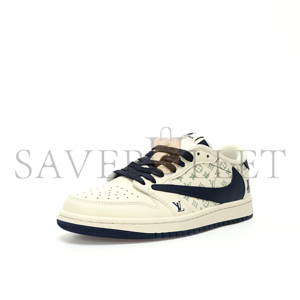 AIR JORDAN 1 LOW OG SP BEIGE NAVY GLOOMY BEAR LV SJ2068-100