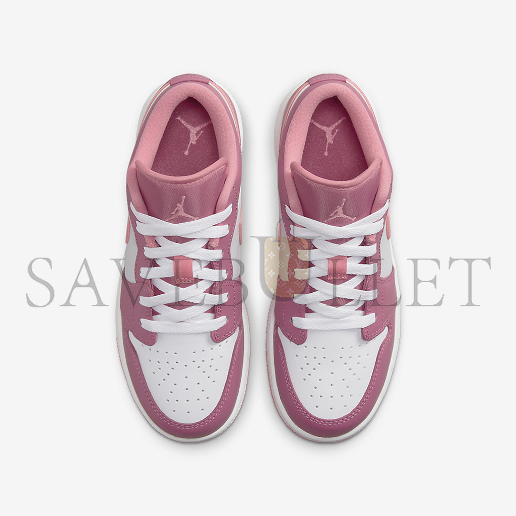 AIR JORDAN 1 LOW GS DESERT BERRY WHITE PINK 553560-616