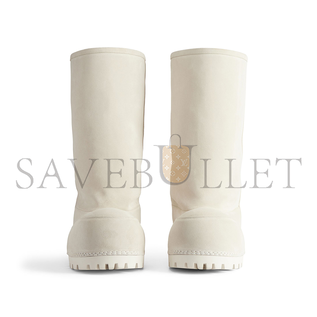 Ba*len*cia*ga alaska fur white calfskin and synthetic tall boots 802177wbfc19000