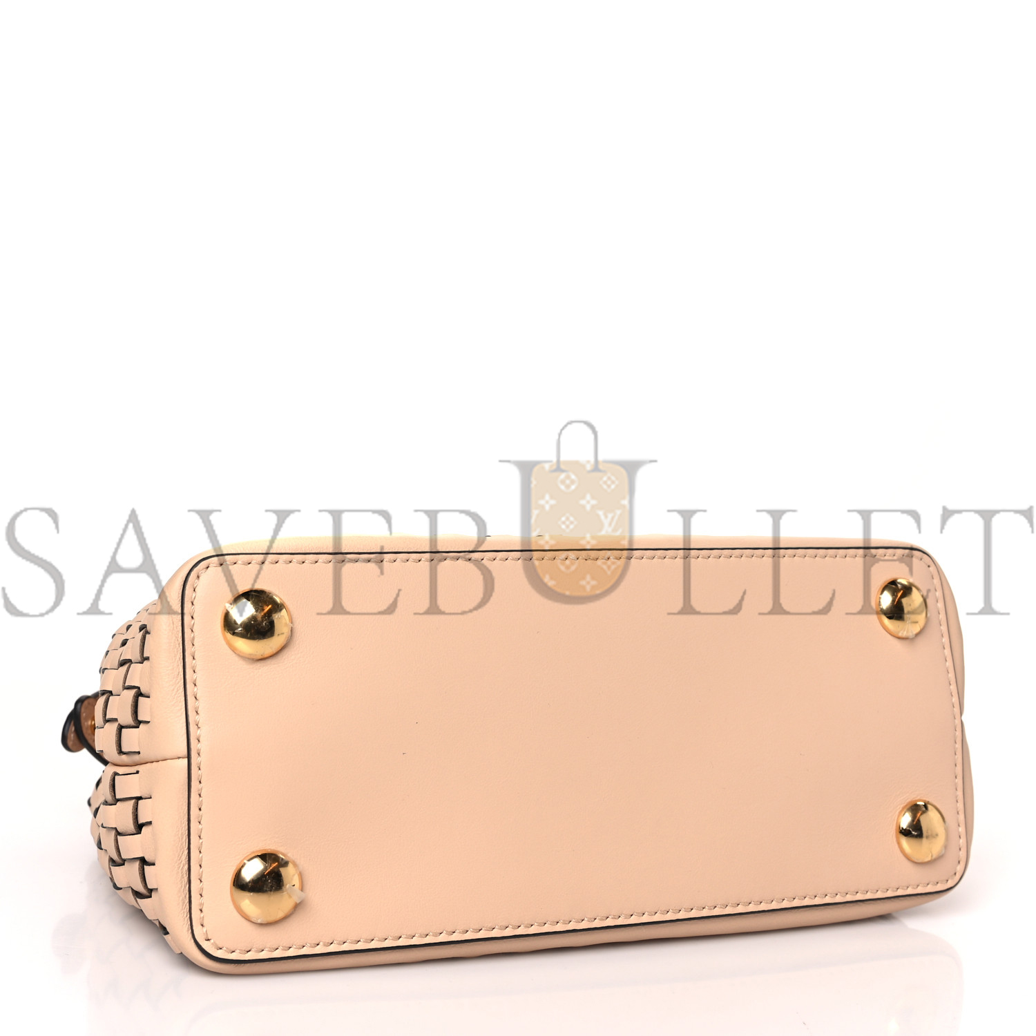 F**di vitello grace intreccio mini peekaboo iconic satchel light rose (23*18*10cm)