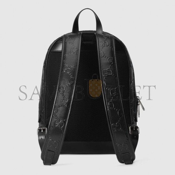 G*u*i gg embossed backpack ‎658579  (37*27*13cm)