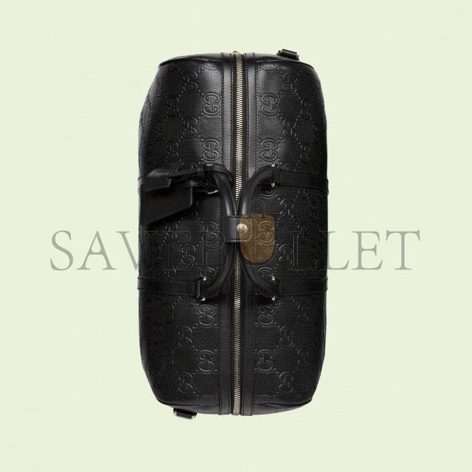 G*u*i gg embossed duffle bag 625768  (44.5*28*24.5cm)