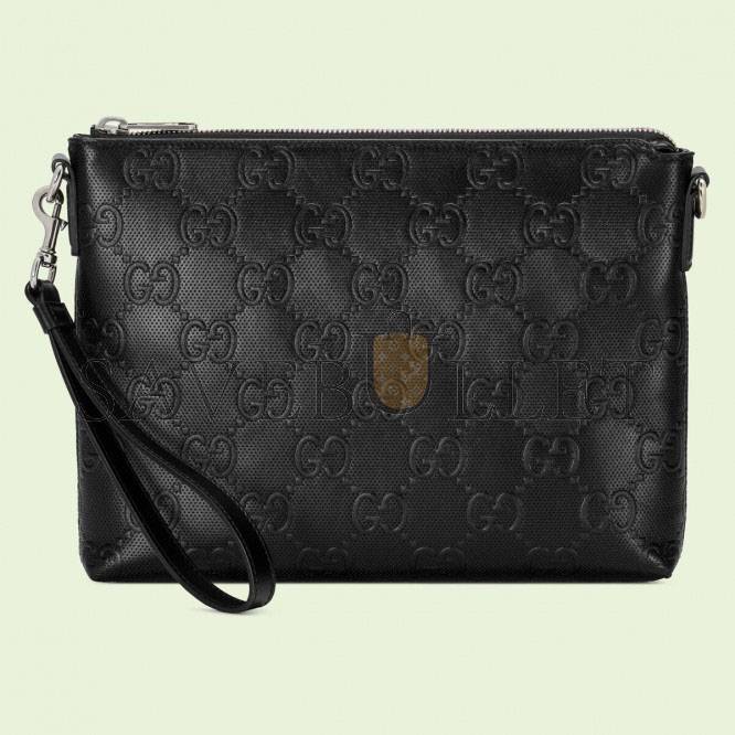 G*u*i gg embossed medium messenger bag ‎696009  (31*24.5*5cm)