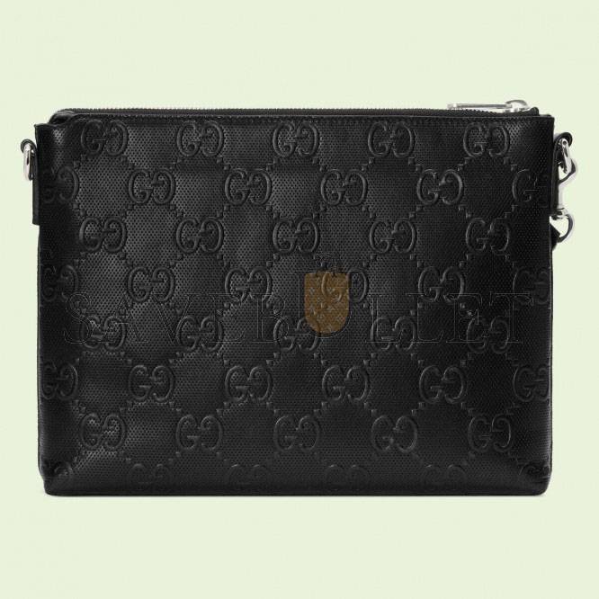 G*u*i gg embossed medium messenger bag ‎696009  (31*24.5*5cm)