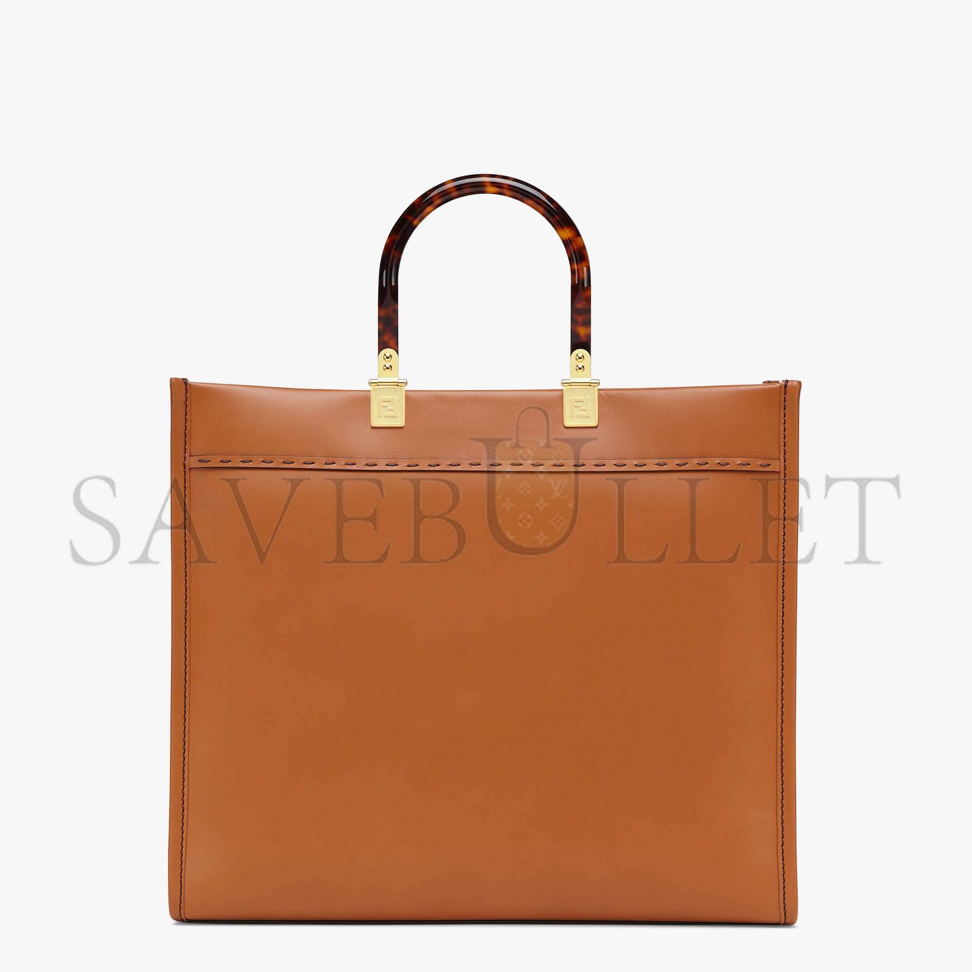 F**di sunshine medium - brown leather shopper 8bh386abvlf0pwz (35*31*17cm)