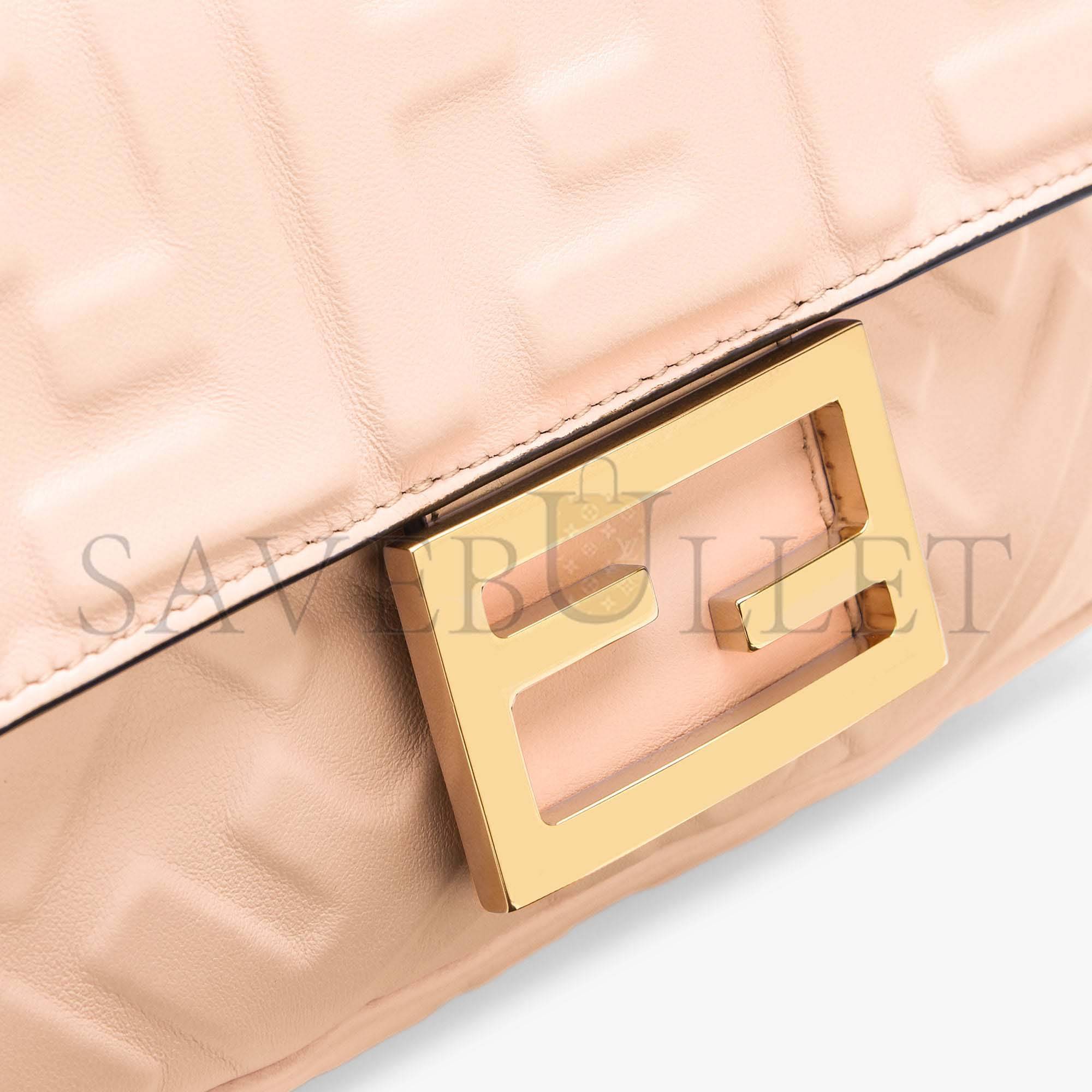 F**di baguette mini - pale pink nappa leather bag 8bs017a72vf171m (19*11.5*4cm)