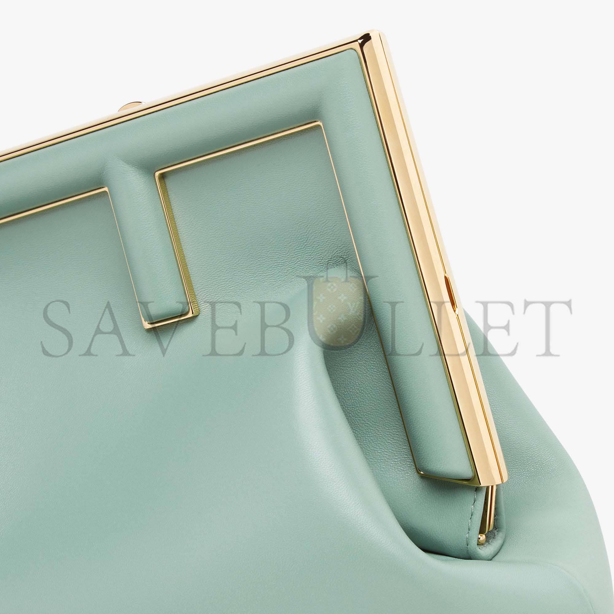 F**di first medium - mint green leather bag 8bp127abvef03hw (32.5*23.5*15cm)