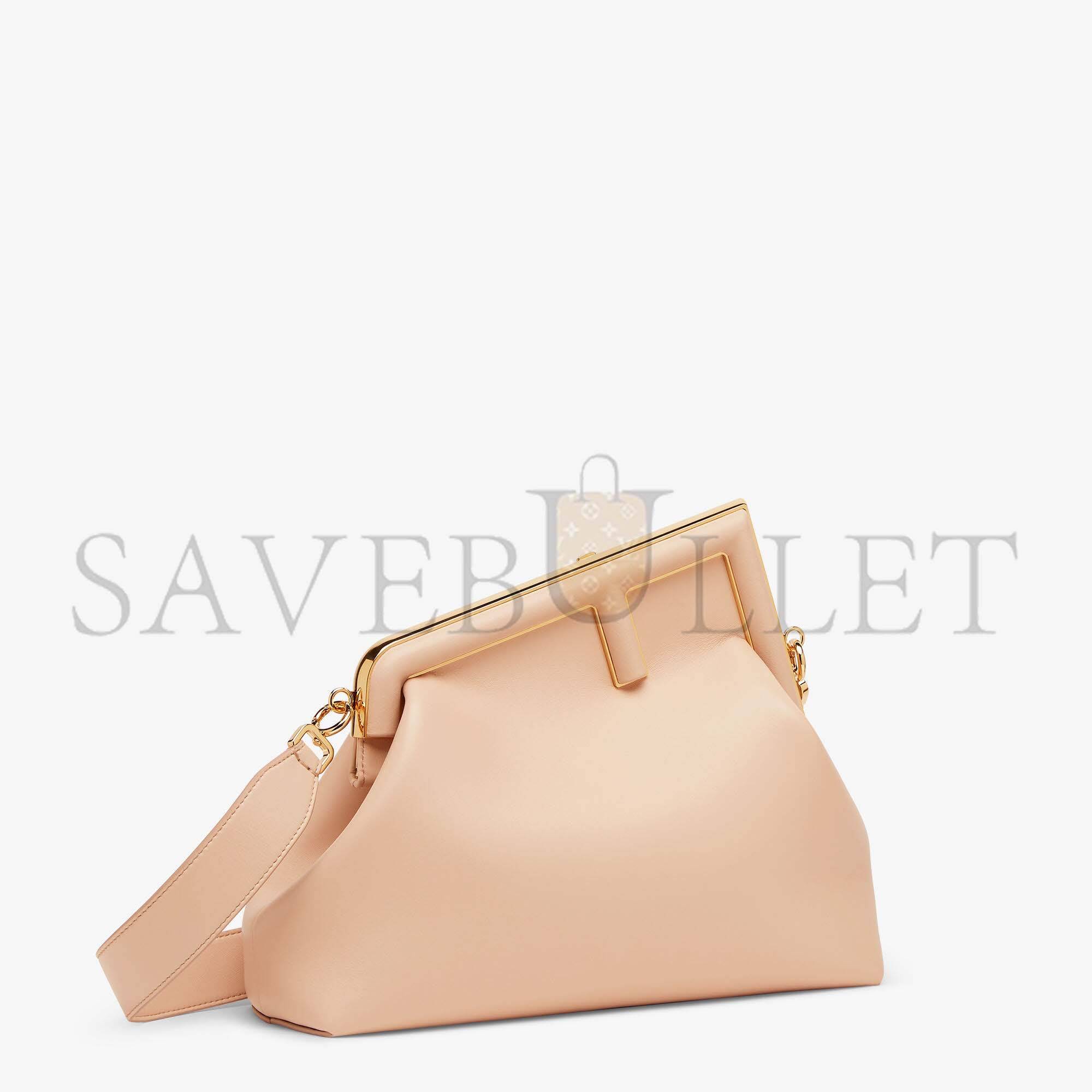 F**di first medium - pink leather bag 8bp127abvef1ba9 (26*18*9.5cm)