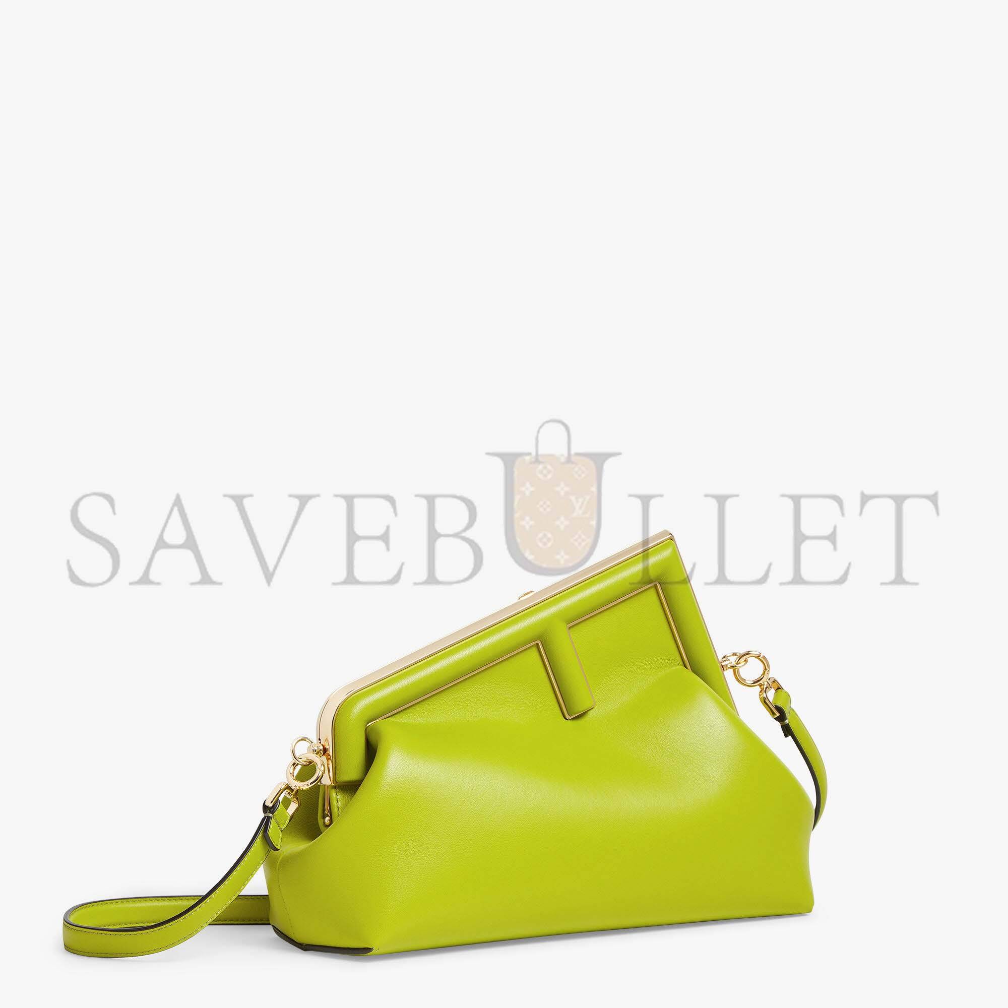 F**di first midi - acid green leather bag8bp137abvef1jcp (30*20*14cm)