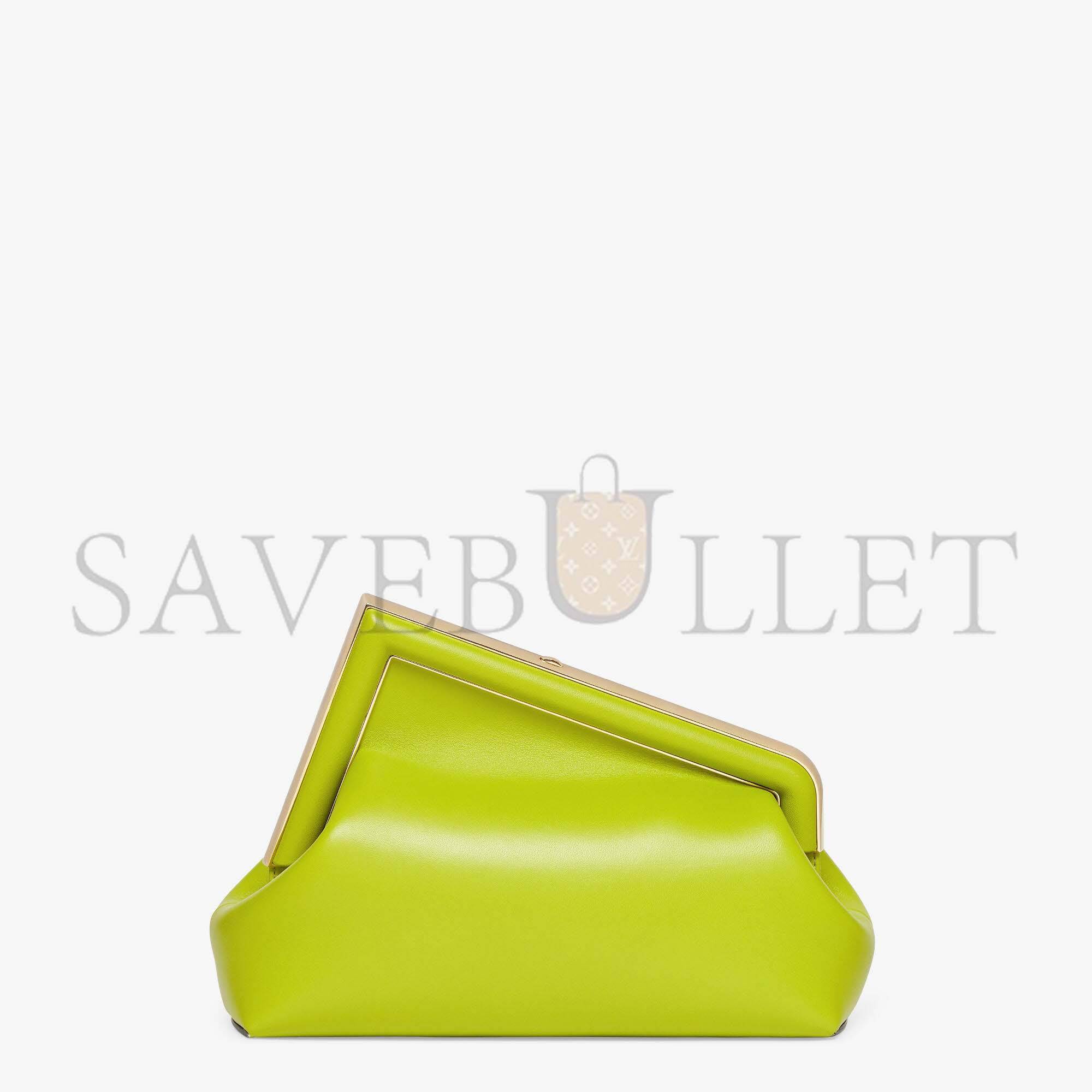 F**di first midi - acid green leather bag8bp137abvef1jcp (30*20*14cm)