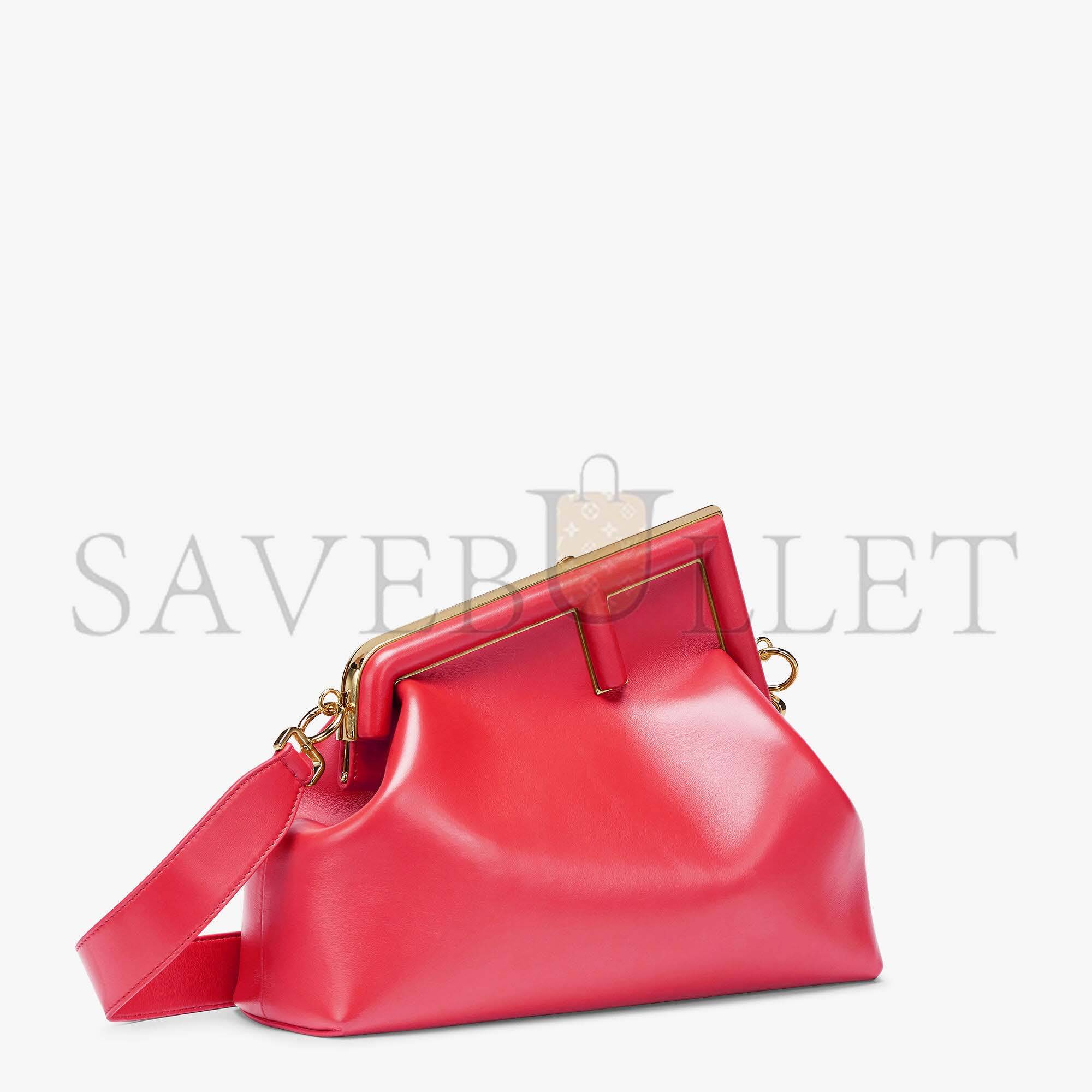 F**di first medium - fuchsia leather bag 8bp127abvef1hb7 (32.5*23.5*15cm)