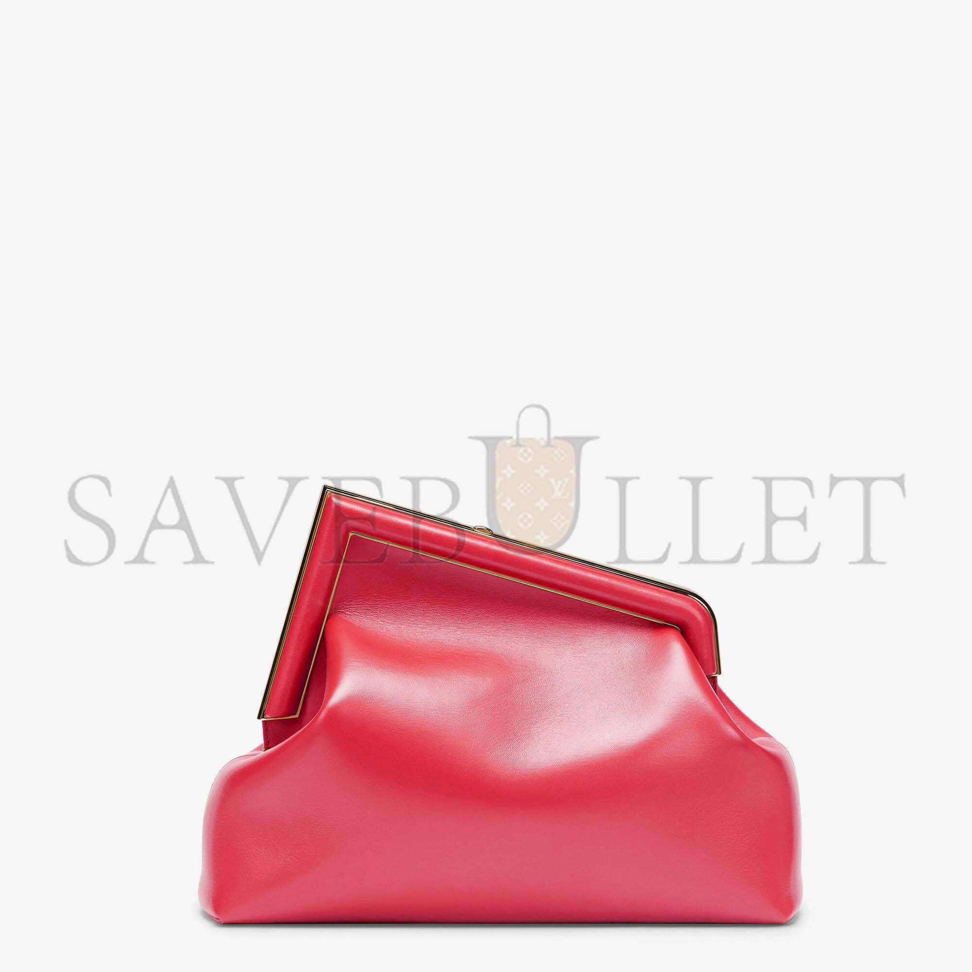 F**di first medium - fuchsia leather bag 8bp127abvef1hb7 (32.5*23.5*15cm)