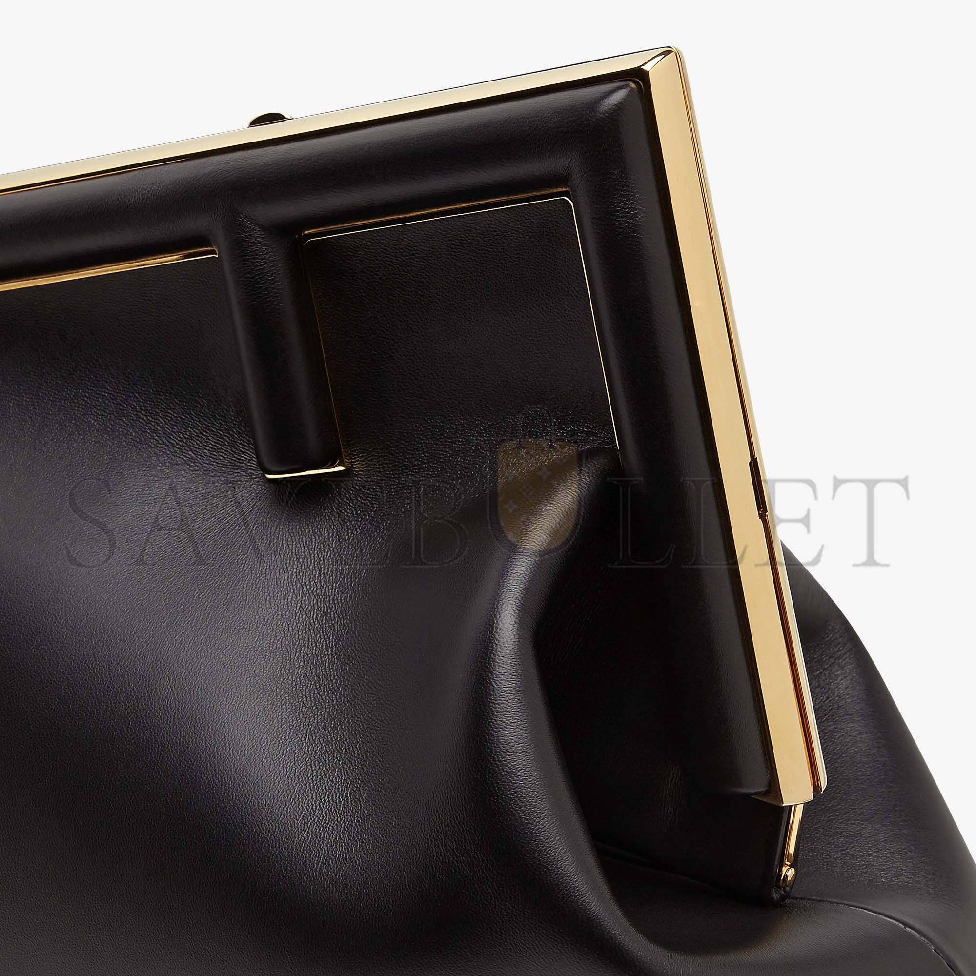 F**di first medium - black leather bag 8bp127abvef0kur (32.5*23.5*15cm)