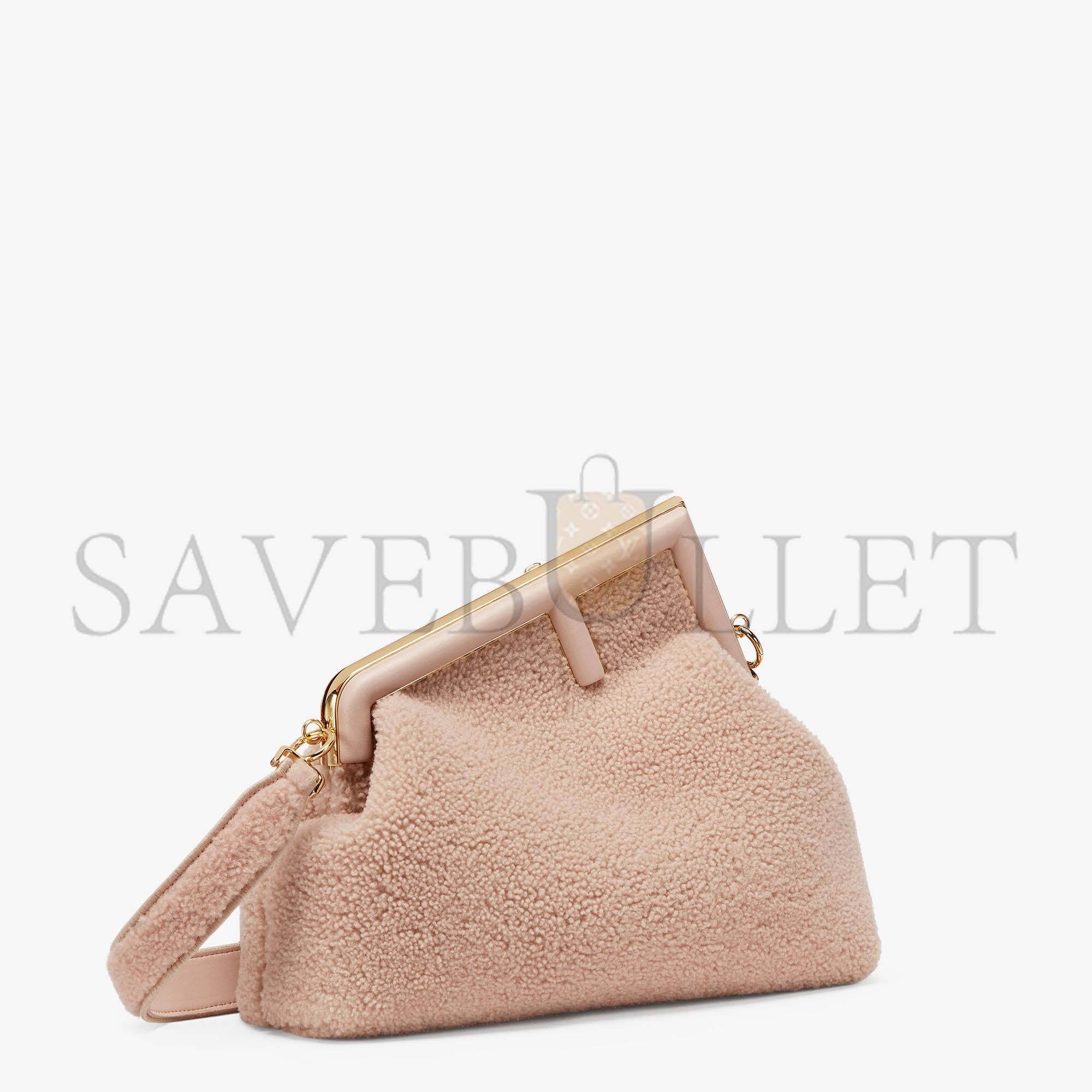 F**di first medium - pink sheepskin bag 8bp127ahnaf0h43 (32.5*23.5*15cm)