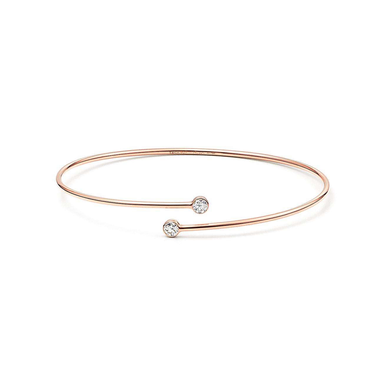 T*f*ny elsa peretti® diamond hoop single-row bangle