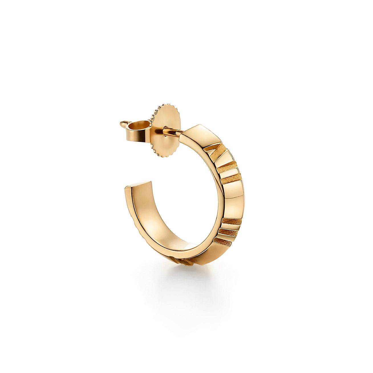 T*f*ny&co.atlas® x hoop earrings in yellow gold, small 67786181