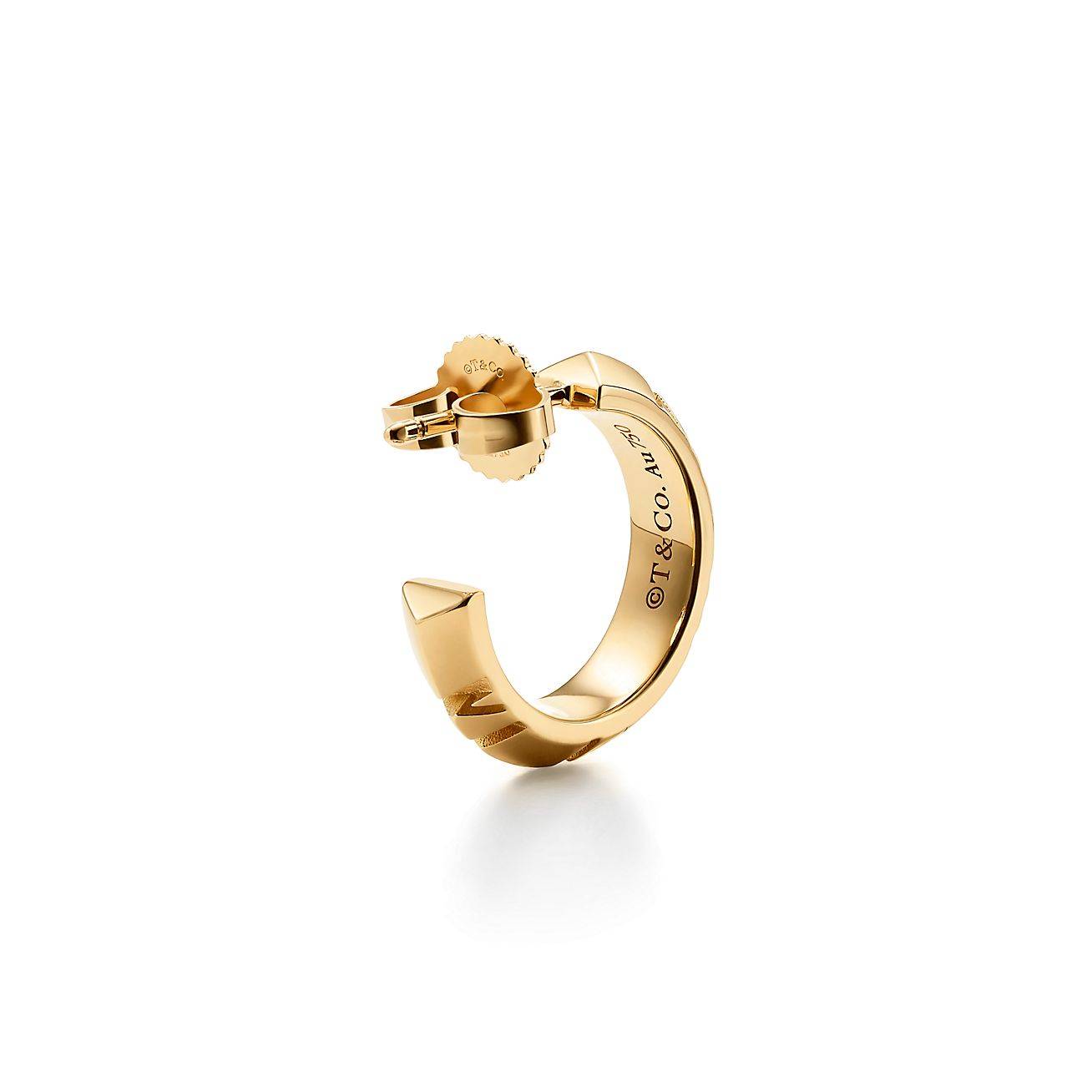 T*f*ny&co.atlas® x hoop earrings in yellow gold, small 67786181