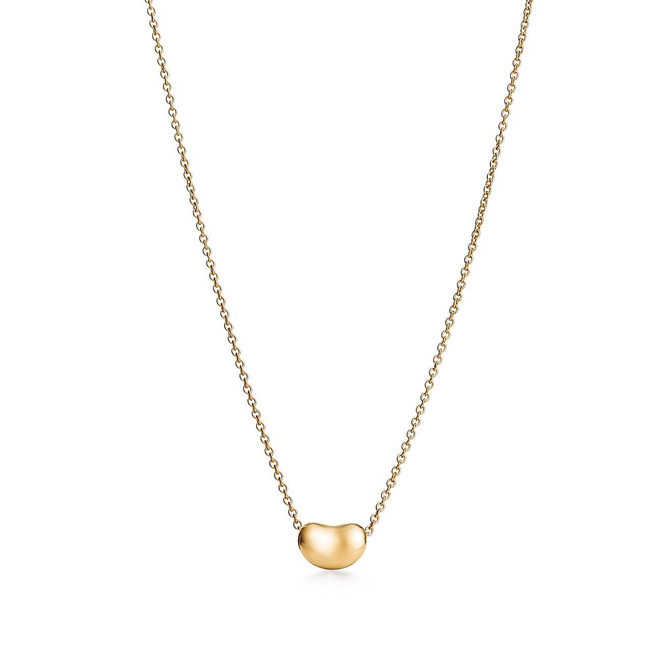 T*f*ny elsa peretti® bean® design pendant in yellow gold, 6.5 mm