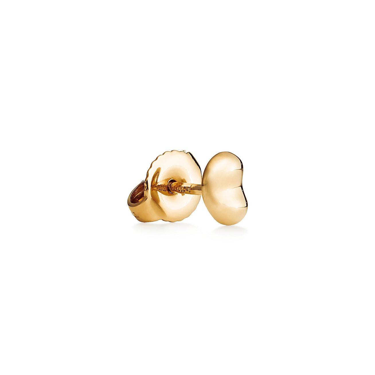 T*f*ny elsa peretti® bean® design earrings in yellow gold, 9 mm