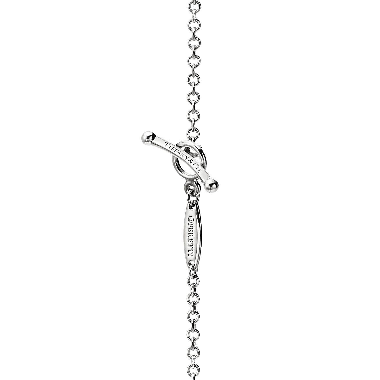 T*f*ny  elsa peretti® diamonds by the yard® sprinkle necklace in platinum with diamonds