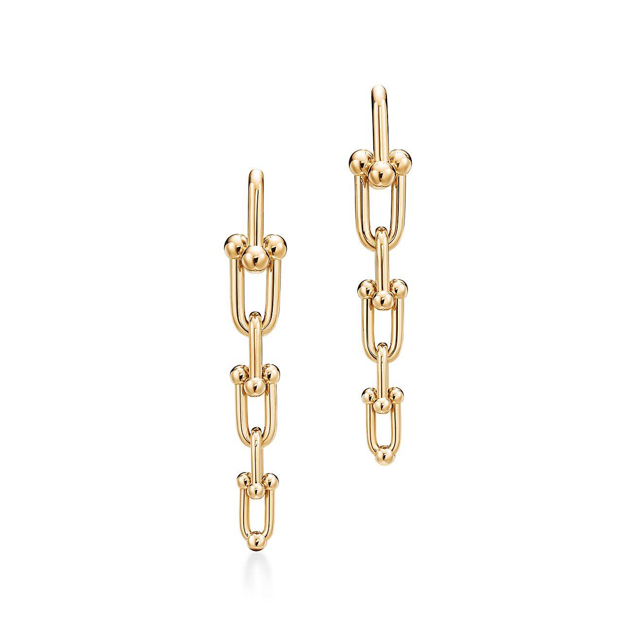 T*f*ny hardwear graduated link earrings