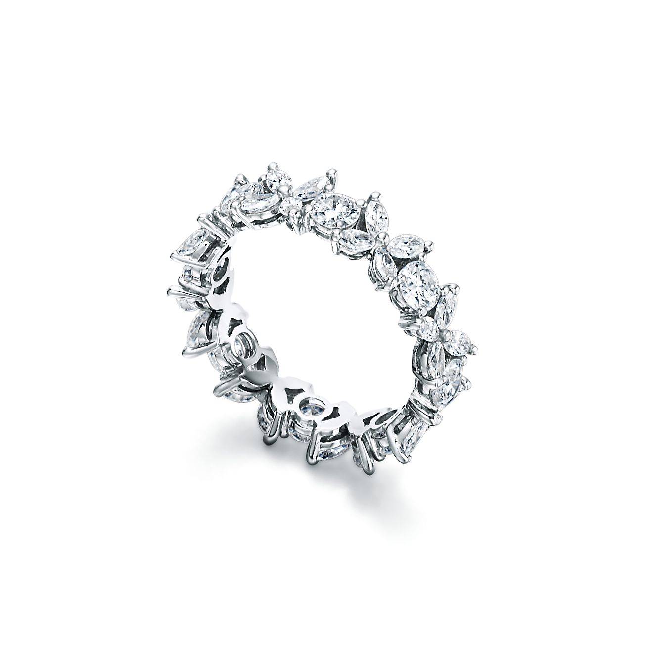 T*f*ny victoria® alternating ring in platinum