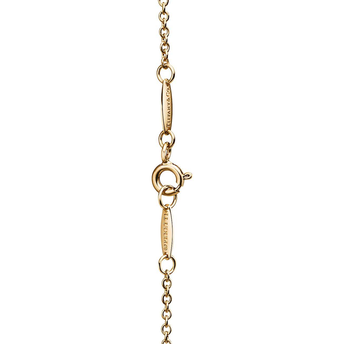 T*f*ny elsa peretti® bean® design bracelet in yellow gold, 9 mm