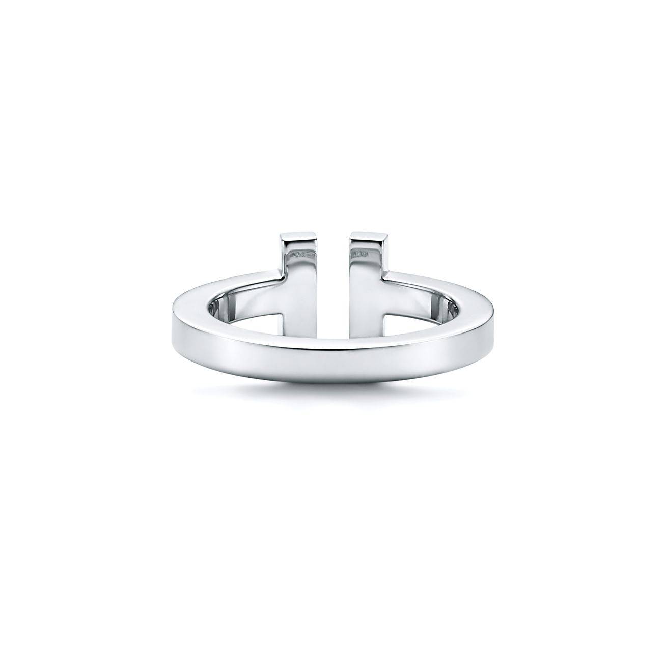 T*f*ny t square ring in silver