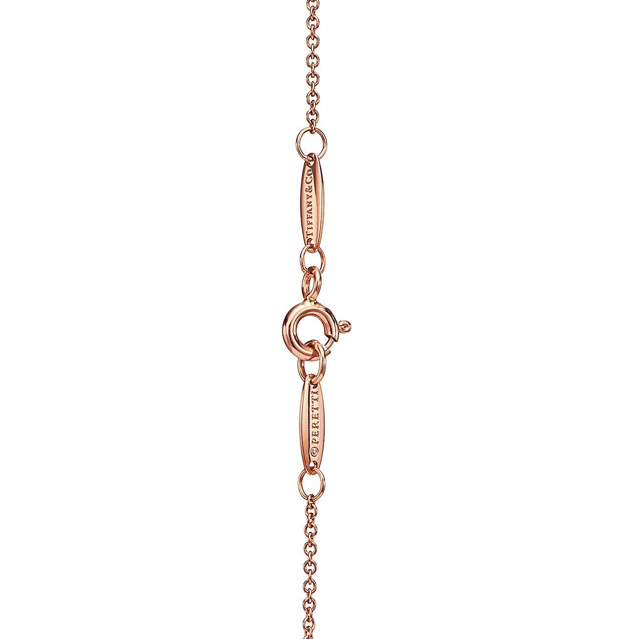 T*f*ny  elsa peretti® diamonds by the yard® sprinkle necklace in rose gold