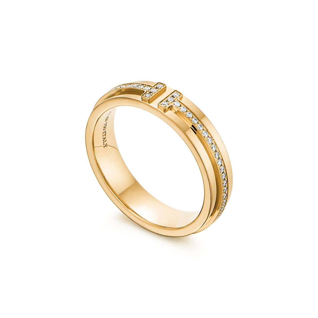 T*f*ny t narrow diamond ring in 18k gold