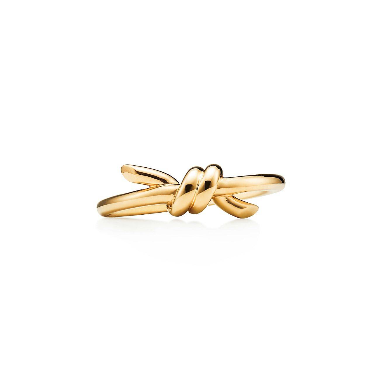 T*f*ny knot ring in rose gold