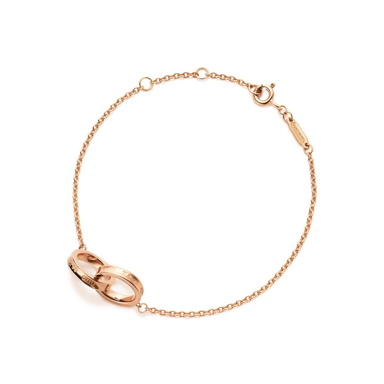 T*f*ny 1837® interlocking circles chain bracelet in rose gold