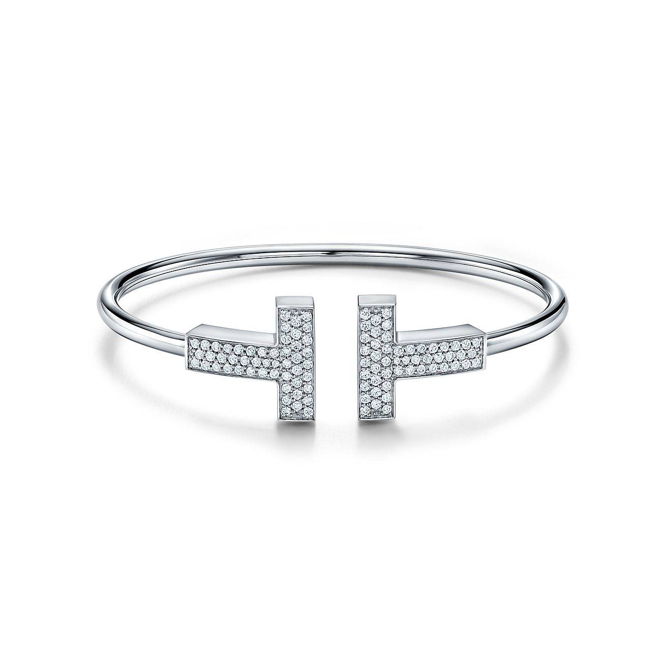 T*f*ny t wide diamond wire bracelet