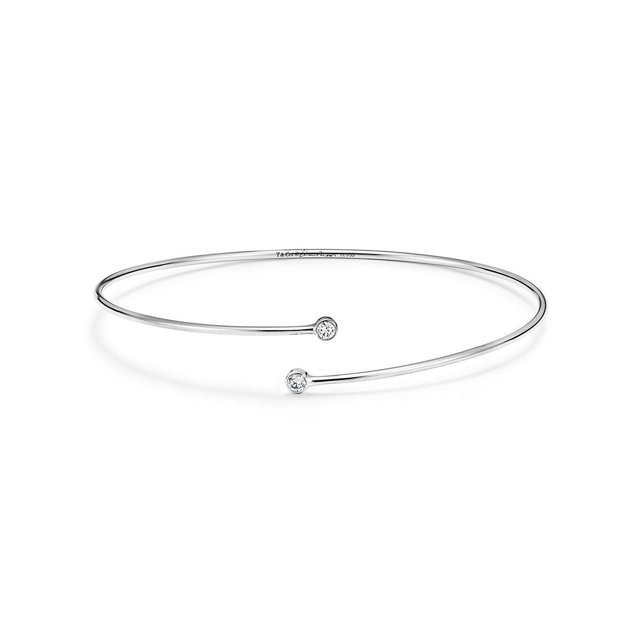 TIFFANY ELSA PERETTI® DIAMOND HOOP SINGLE-ROW BANGLE