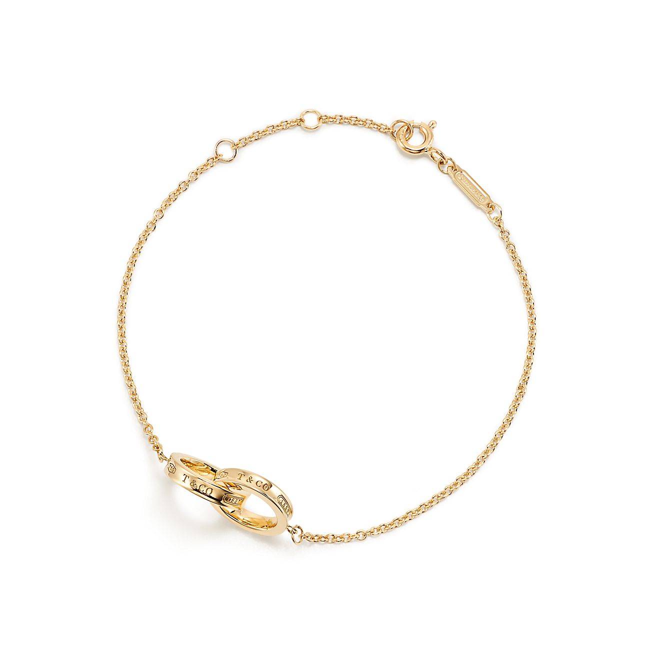 T*f*ny 1837® interlocking circles chain bracelet in yellow gold