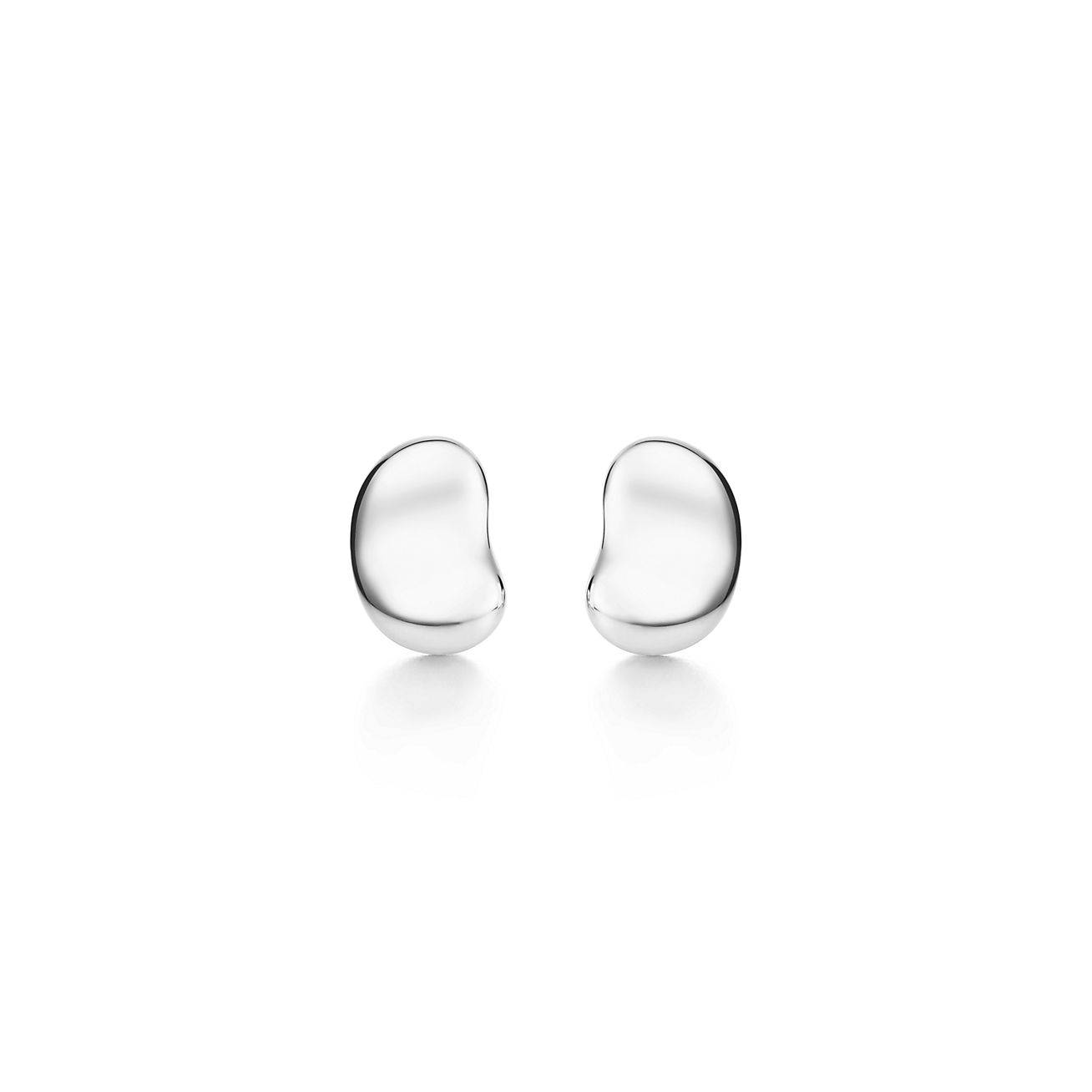 T*f*ny elsa peretti® bean® design earrings in sterling silver, 9 mm