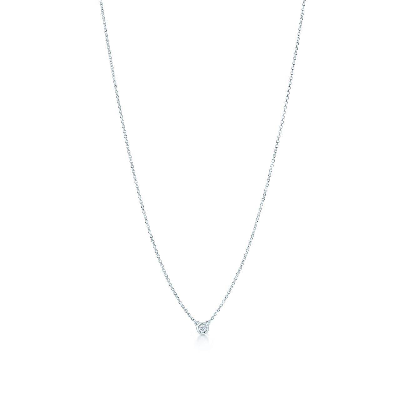 T*f*ny  elsa peretti® diamonds by the yard® single diamond pendant in silver