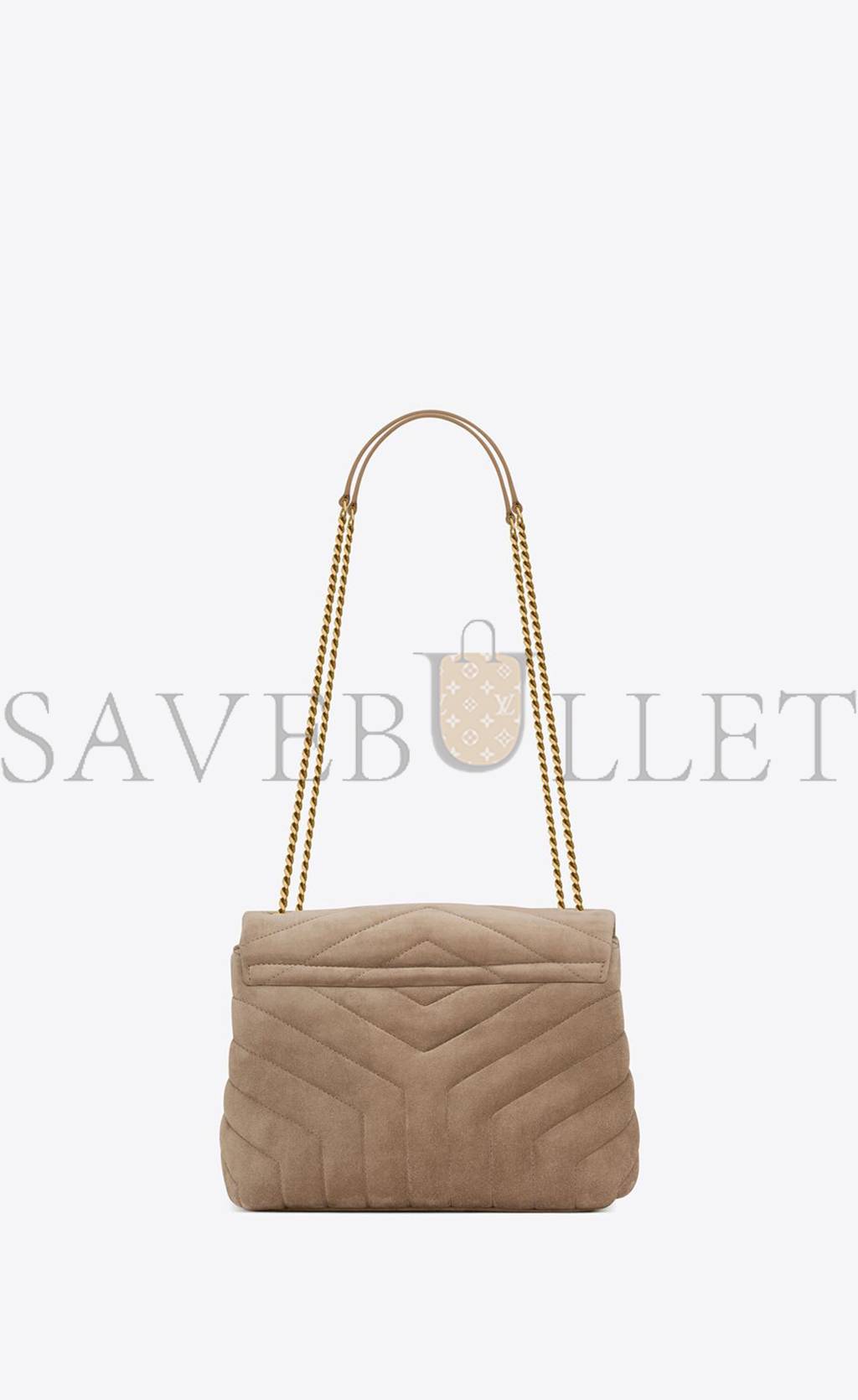 YSL LOULOU SMALL CHAIN BAG IN QUILTED "Y" SUEDE 4946991U8612346 (25*17*9cm)