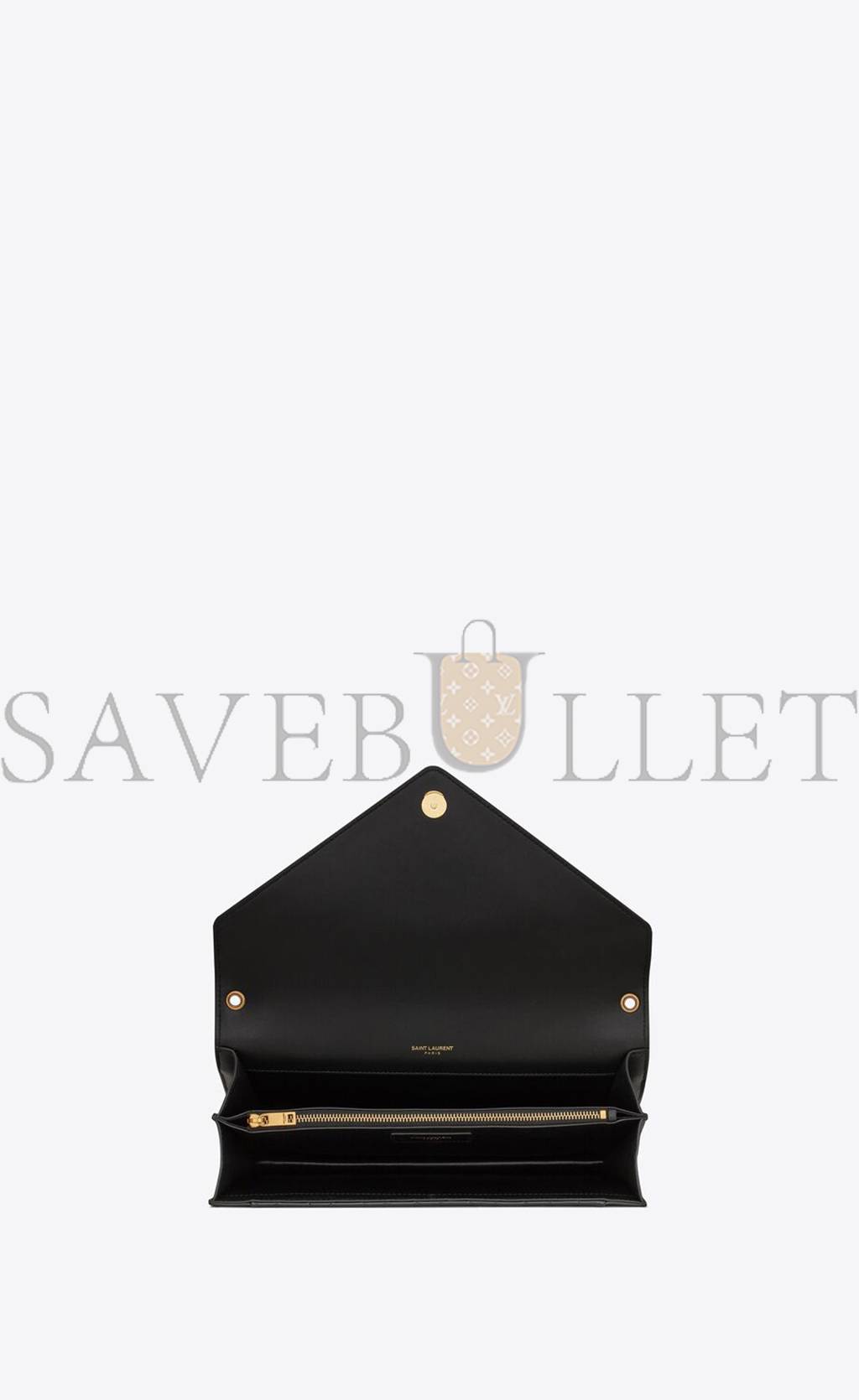 YSL GABY SATCHEL IN QUILTED LACQUERED LEATHER AND SMOOTH LEATHER 695503BMII71000 (26*18*5cm)