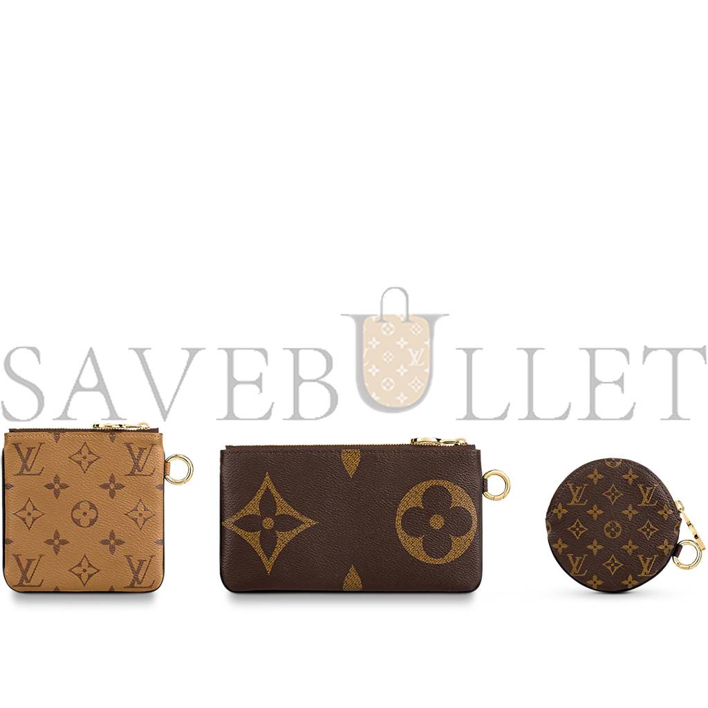 l**is V*t*n trio pouch m68756 (19.5*11.5*3cm)