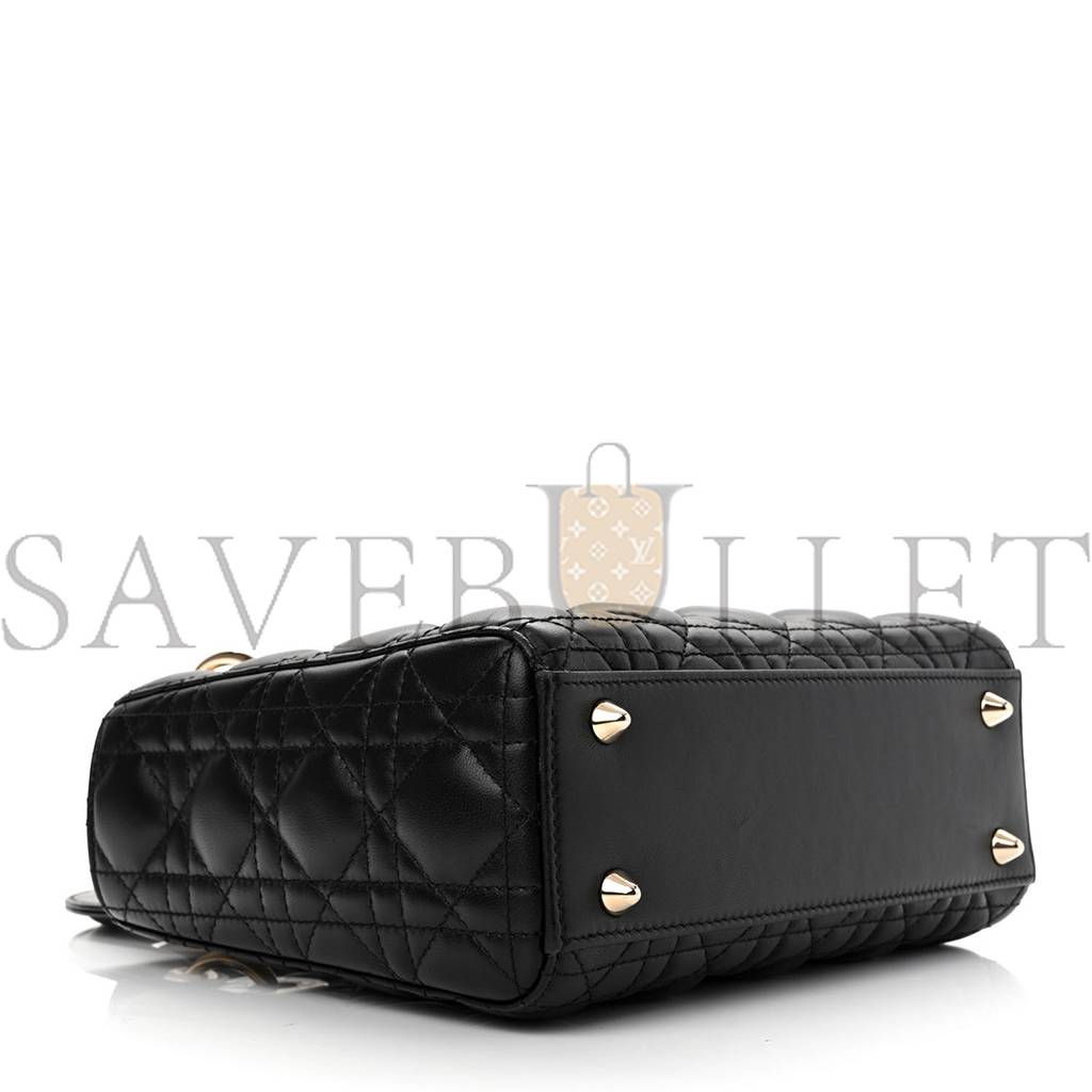 D*or lambskin cannage small my abcD*or lady D*or black (20*18*8.9cm)