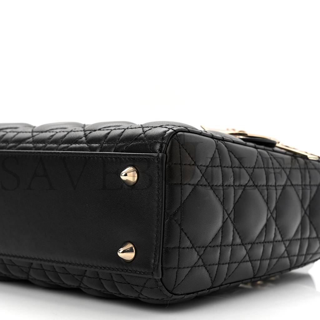 D*or lambskin cannage small my abcD*or lady D*or black (20*18*8.9cm)