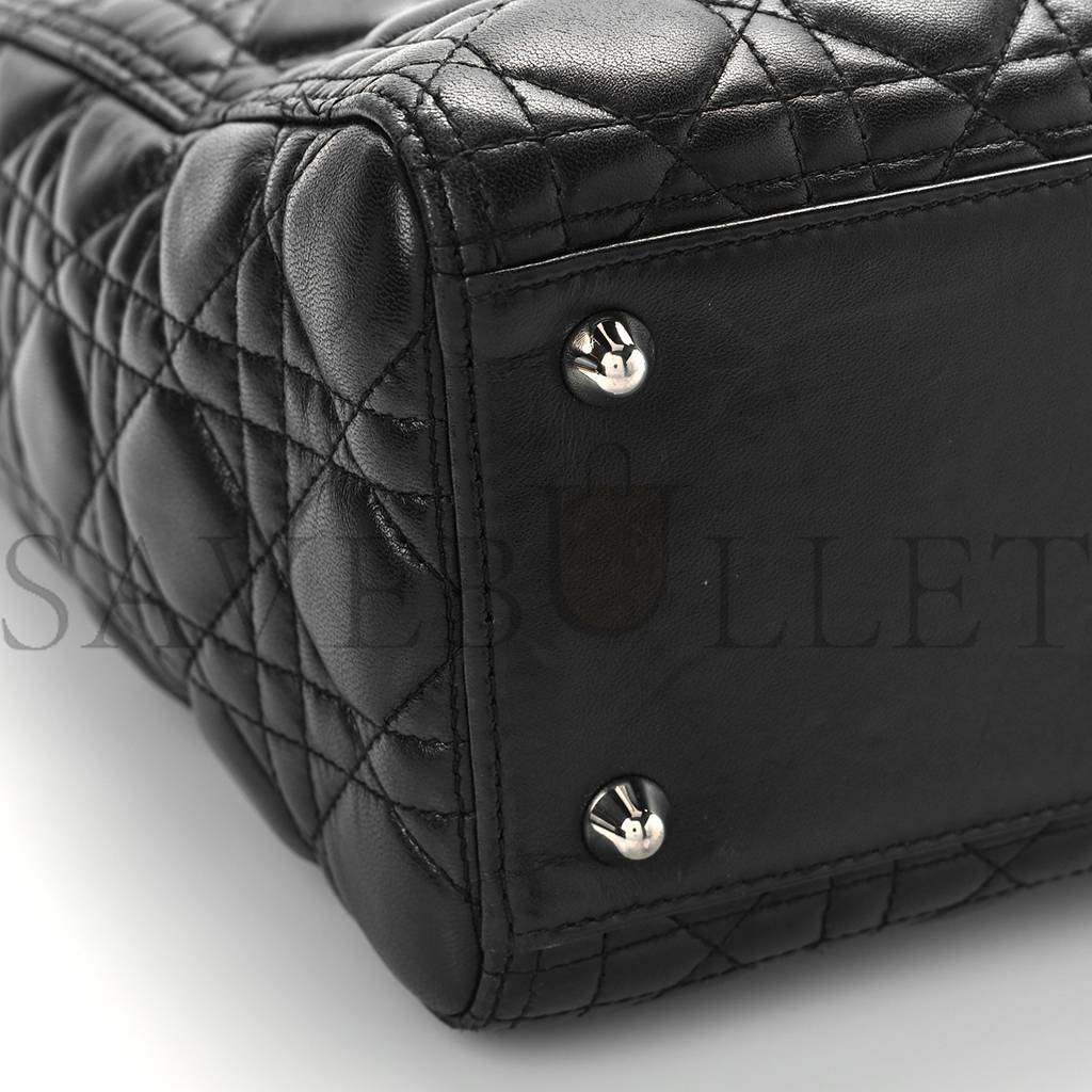 D*or lambskin cannage large lady D*or black (32*25*12.1cm)