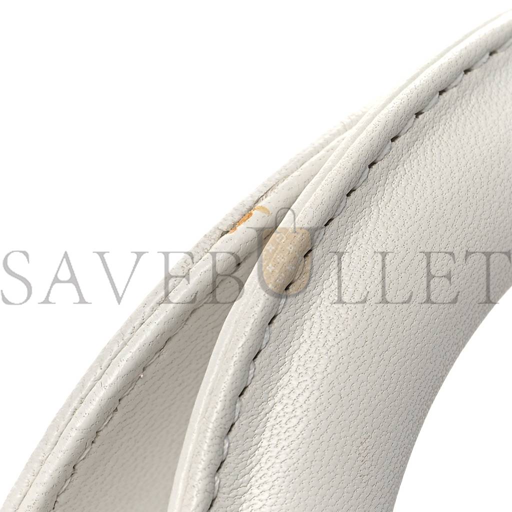 D*or lambskin cannage mini lady D*or white (17*15*7.6cm)